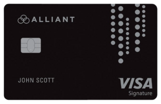 Alliant Cashback Visa Signature Logo